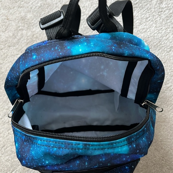 JANSPORT jansport MINIATURE backpack galaxy print trendy bag - Picture 3 of 3